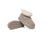 UGG EVERAU® UGG Boots Women Sheepskin Wool Drawstring Platform Payton