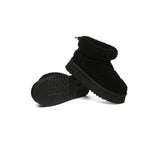 UGG EVERAU® UGG Boots Women Sheepskin Wool Drawstring Platform Payton