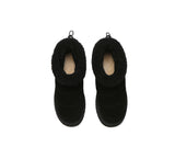UGG EVERAU® UGG Boots Women Sheepskin Wool Drawstring Platform Payton