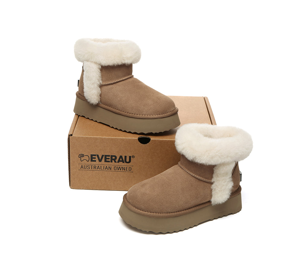 UGG EVERAU® UGG Boots Women Shearling Mini Platform Kazzi