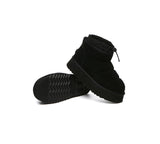 UGG EVERAU® UGG Boots Women Sheepskin Wool Drawstring Platform Picken