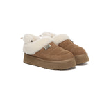 UGG EVERAU® UGG Slippers Women Removable Wool Strap Drawstring Slingback Platform Paige