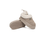 UGG EVERAU® UGG Slippers Women Removable Wool Strap Drawstring Slingback Platform Paige