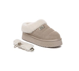 UGG EVERAU® UGG Slippers Women Removable Wool Strap Drawstring Slingback Platform Paige