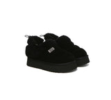 UGG EVERAU® UGG Slippers Women Removable Wool Strap Drawstring Slingback Platform Paige