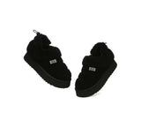 UGG EVERAU® UGG Slippers Women Removable Wool Strap Drawstring Slingback Platform Paige