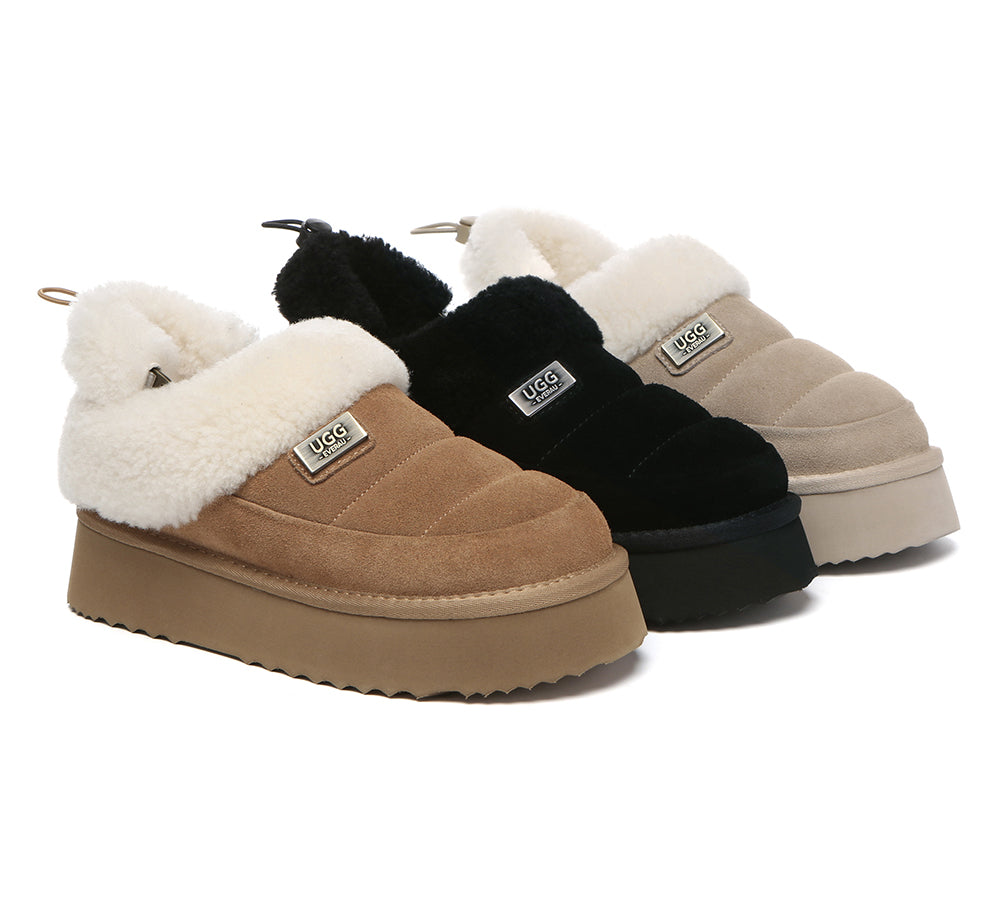 UGG EVERAU® UGG Slippers Women Drawstring Platform Paige