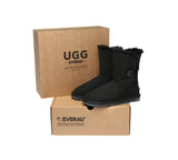 UGG EVERAU® UGG Boots Double Faced Sheepskin Wool Short Button
