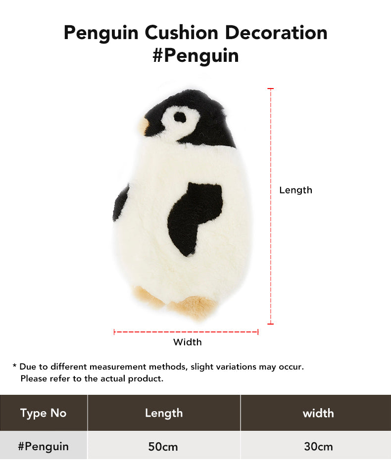 Wool Penguin Rug size chart