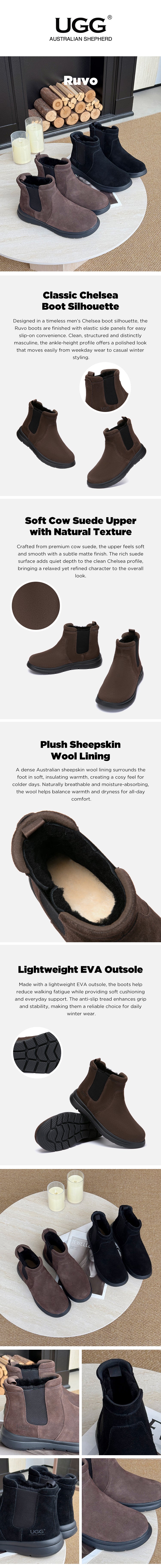 AUSTRALIAN SHEPHERD® UGG Boots Men Ruvo