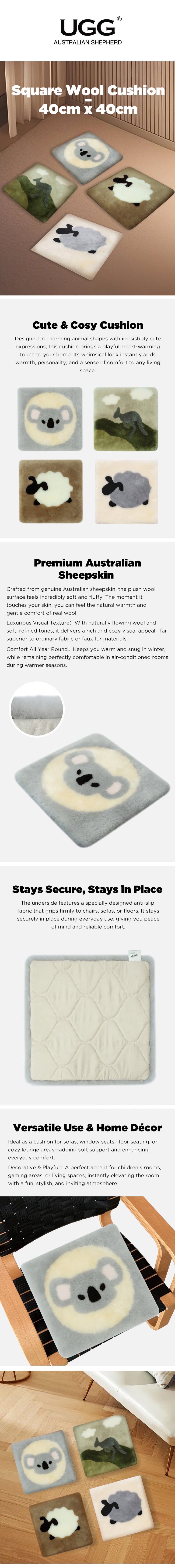 AUSTRALIAN SHEPHERD® Square Australian  Cushion