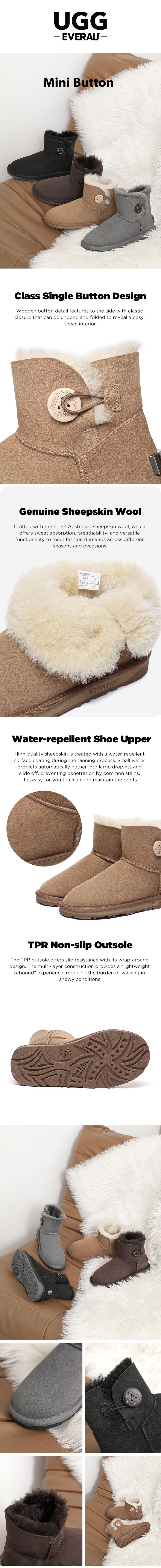 UGG EVERAU® UGG Boots Unisex Mini Button