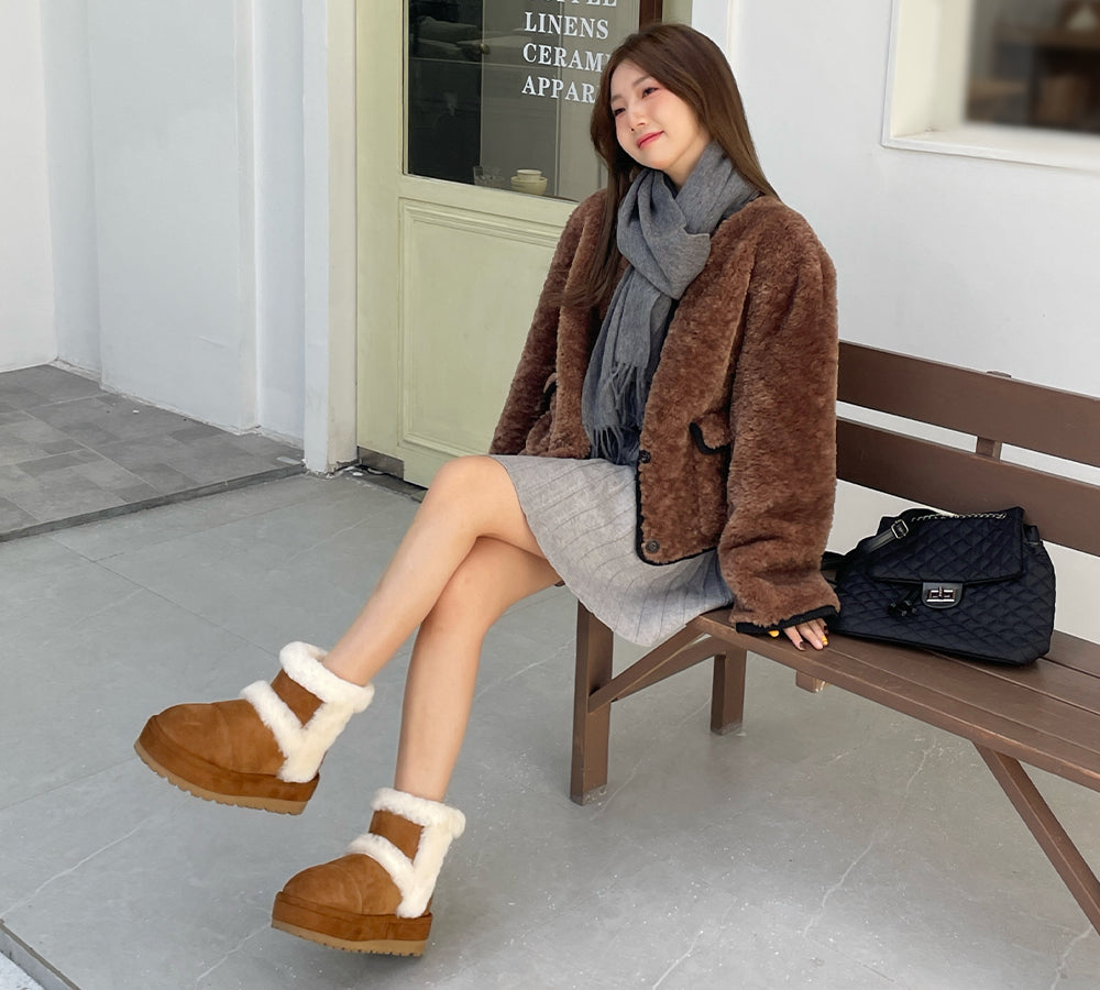 UGG EVERAU® UGG Boots Women Shearling Platform Udelia
