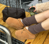UGG EVERAU® UGG Boots Women Sheepskin Wool Mini Ankle Euro Loaf Palmer EVERAU