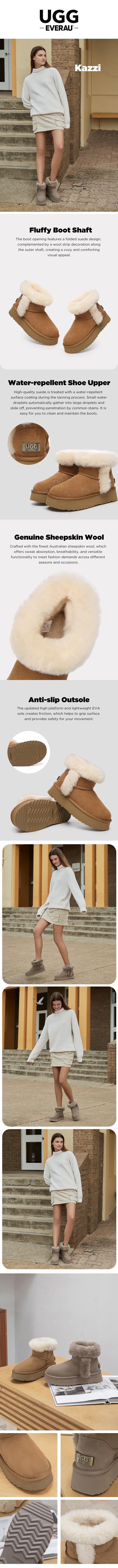 UGG EVERAU® UGG Boots Women Platform Mini Kazzi