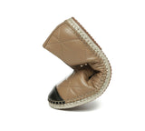 Espadrilles - Women Leather Slip-on Flat Espadrilles Evelyn