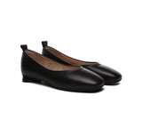 Flats - Women Ballet Leather Round Toe Flats