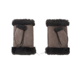 Gloves - Fluffy Fingerless Sheepskin Wool Mittens