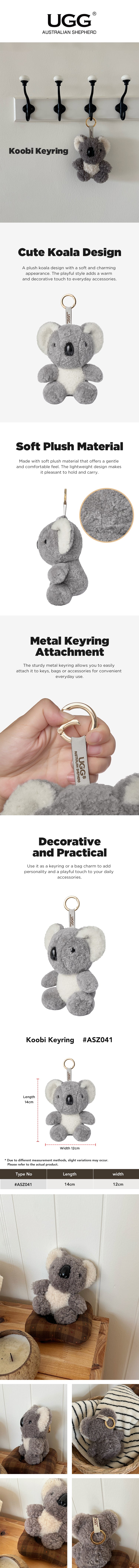 AUSTRALIAN SHEPHERD® Fluffy Koala Keyring Koobi