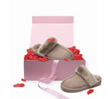 Valentine's Day Pink Gift Box with Muffin Slippers