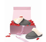 Valentine's Day Pink Gift Box with Muffin Slippers