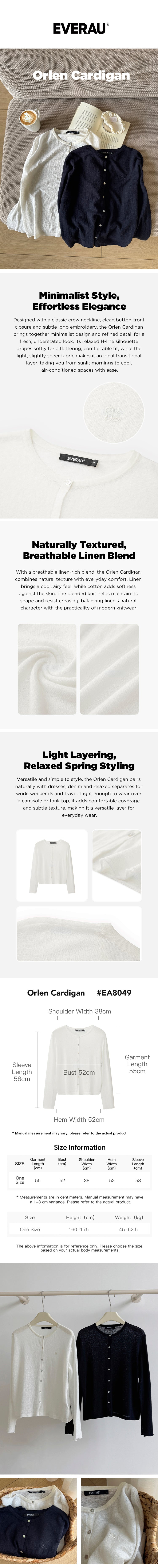 EVERAU® Women Cotton-Linen Blend Orlen Cardigan