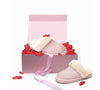 Valentine's Day Pink Gift Box with Muffin Slippers