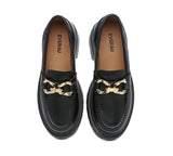 Loafers - Women Leather Chunky Platform Loafers Della