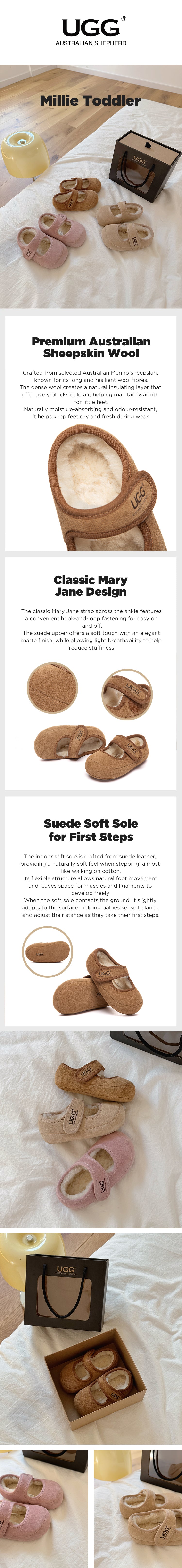 AUSTRALIAN SHEPHERD® UGG Slippers Mary Jane Millie