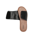 Slides - Women Leather Buckle Top Ultra Soft Slides Bera