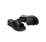 Slides - Women Platform Heel Slip-on Sandal Slides Fiona