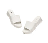 Slides - Women Platform Heel Slip-on Sandal Slides Fiona