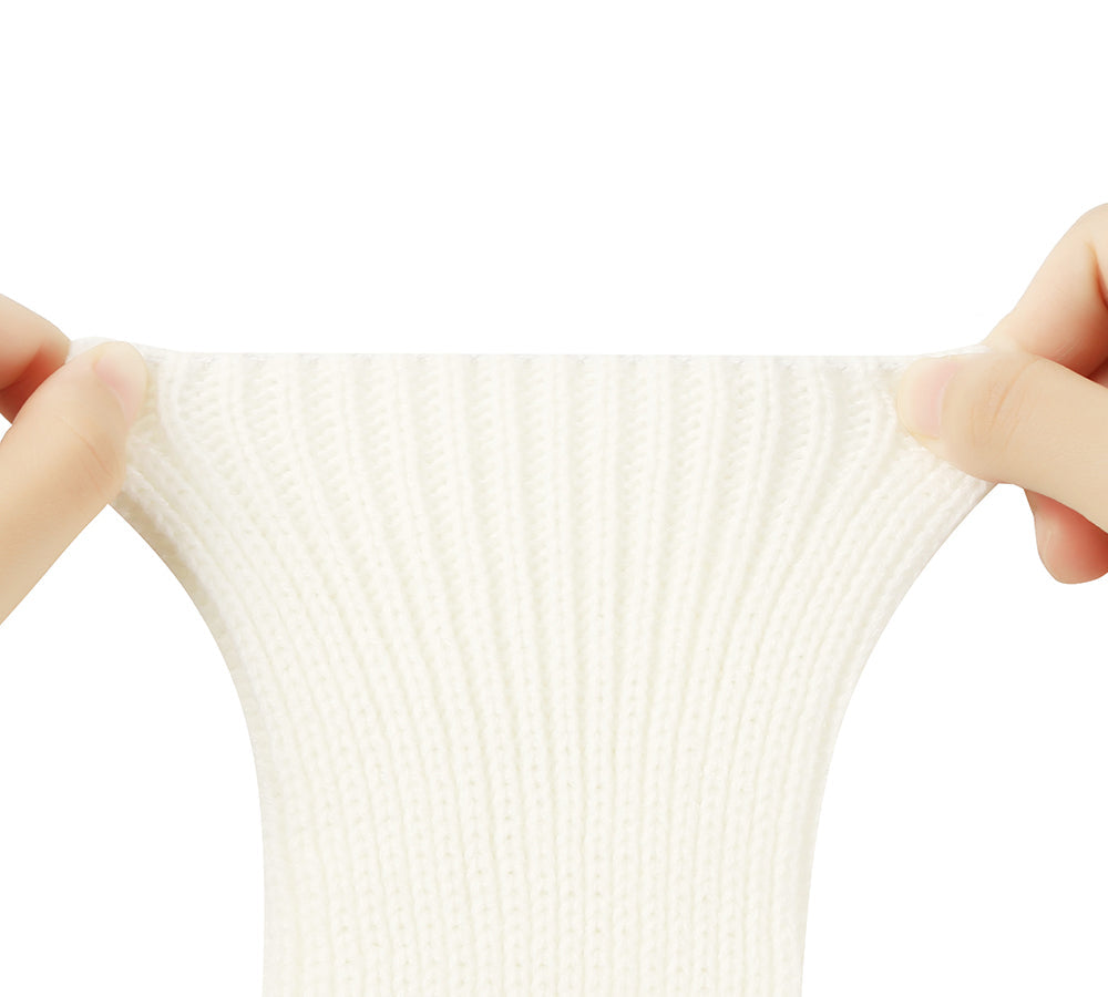 UGG Boots - EVERAU® Women Stretchy Ribbed Knit Stirrup Leg Warmer