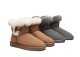 UGG Boots - Ugg Boots Mini Women Tiara Sheepskin Horn Toggle Closure