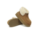 UGG Boots - UGG Boots Sheepskin Wool Ankle Mini Zip Platform