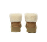 UGG Boots - UGG Boots Sheepskin Wool Ankle Mini Zip Platform