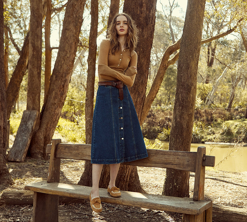 UGG Moccasins - EVERAU® UGG Women Sheepskin Wool Bow Ankle Slippers Woven Moccasins