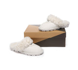 UGG Slippers - AS UGG Slipper Double Faced Sheepskin Waffle Curly