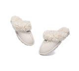 UGG Slippers - AS UGG Slipper Double Faced Sheepskin Waffle Curly