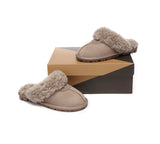 UGG Slippers - AS UGG Slipper Double Faced Sheepskin Waffle Curly