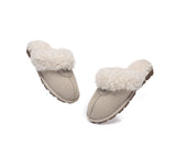 UGG Slippers - AS UGG Slipper Double Faced Sheepskin Waffle Curly