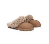 UGG Slippers - AS UGG Slipper Double Faced Sheepskin Waffle Curly