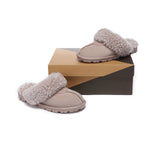 UGG Slippers - AS UGG Slipper Double Faced Sheepskin Waffle Curly