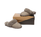 UGG Slippers - AS UGG Slipper Double Faced Sheepskin Waffle Curly