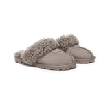 UGG Slippers - AS UGG Slipper Double Faced Sheepskin Waffle Curly