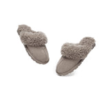 UGG Slippers - AS UGG Slipper Double Faced Sheepskin Waffle Curly