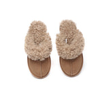 UGG Slippers - AS UGG Slipper Double Faced Sheepskin Waffle Curly