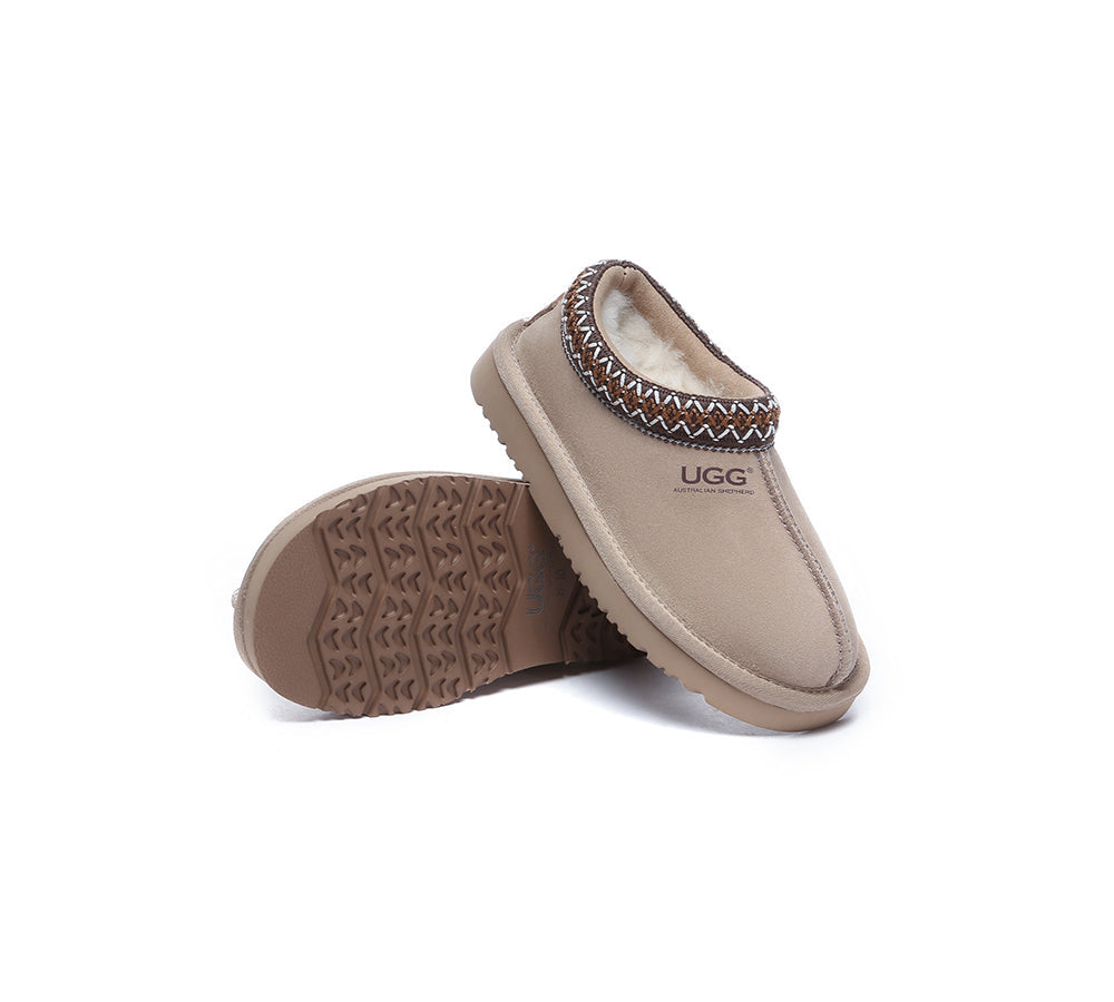 UGG Slippers - AUSTRALIAN SHEPHERD® UGG Kids Sheepskin Wool Ankle Tazzy Slippers Hippie