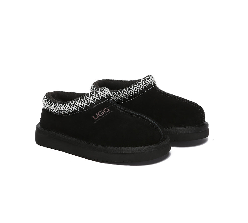 UGG Slippers - AUSTRALIAN SHEPHERD® UGG Kids Sheepskin Wool Ankle Tazzy Slippers Hippie