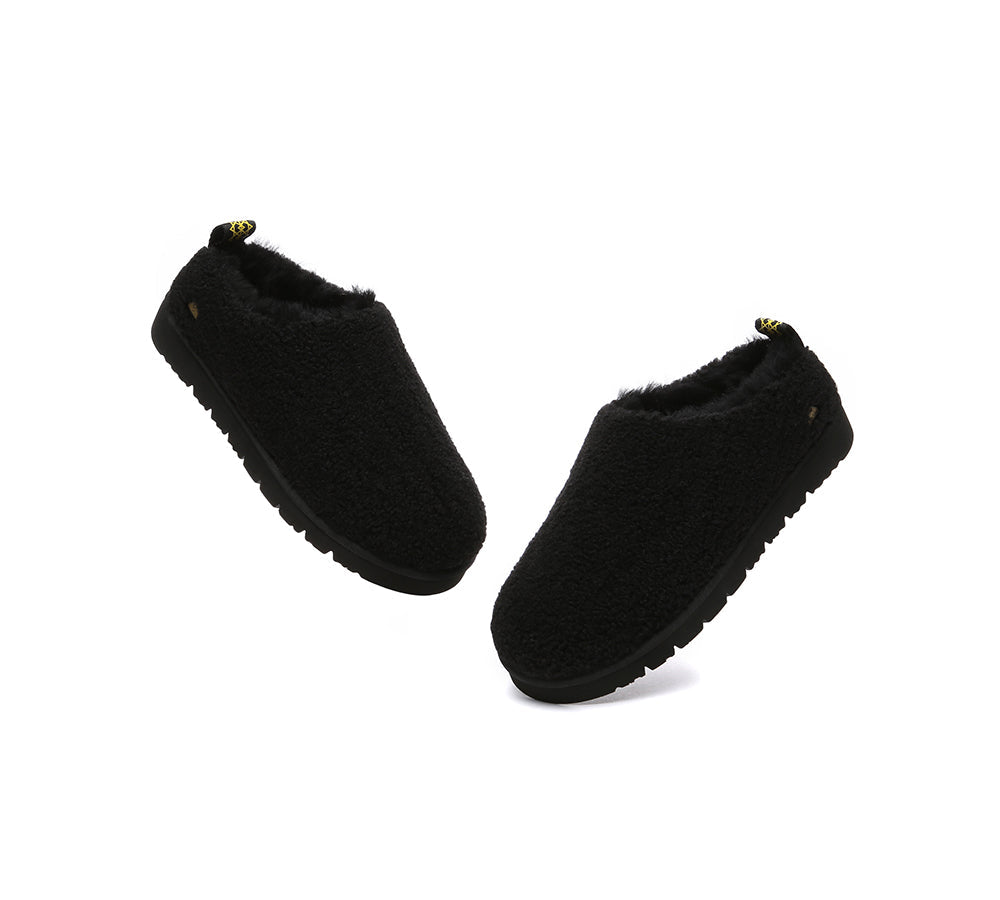 UGG Slippers - EVERAU® UGG Sheepskin Wool Plush Ankle Slippers Teddycozy